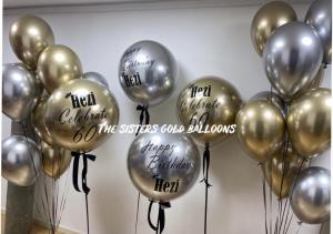 sisters gold balloon