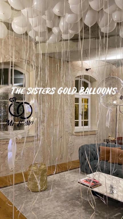 sisters gold balloon sisters gold balloon