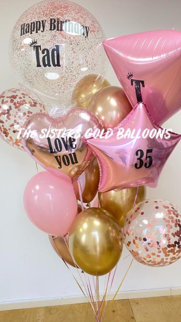 sisters gold balloon sisters gold balloon