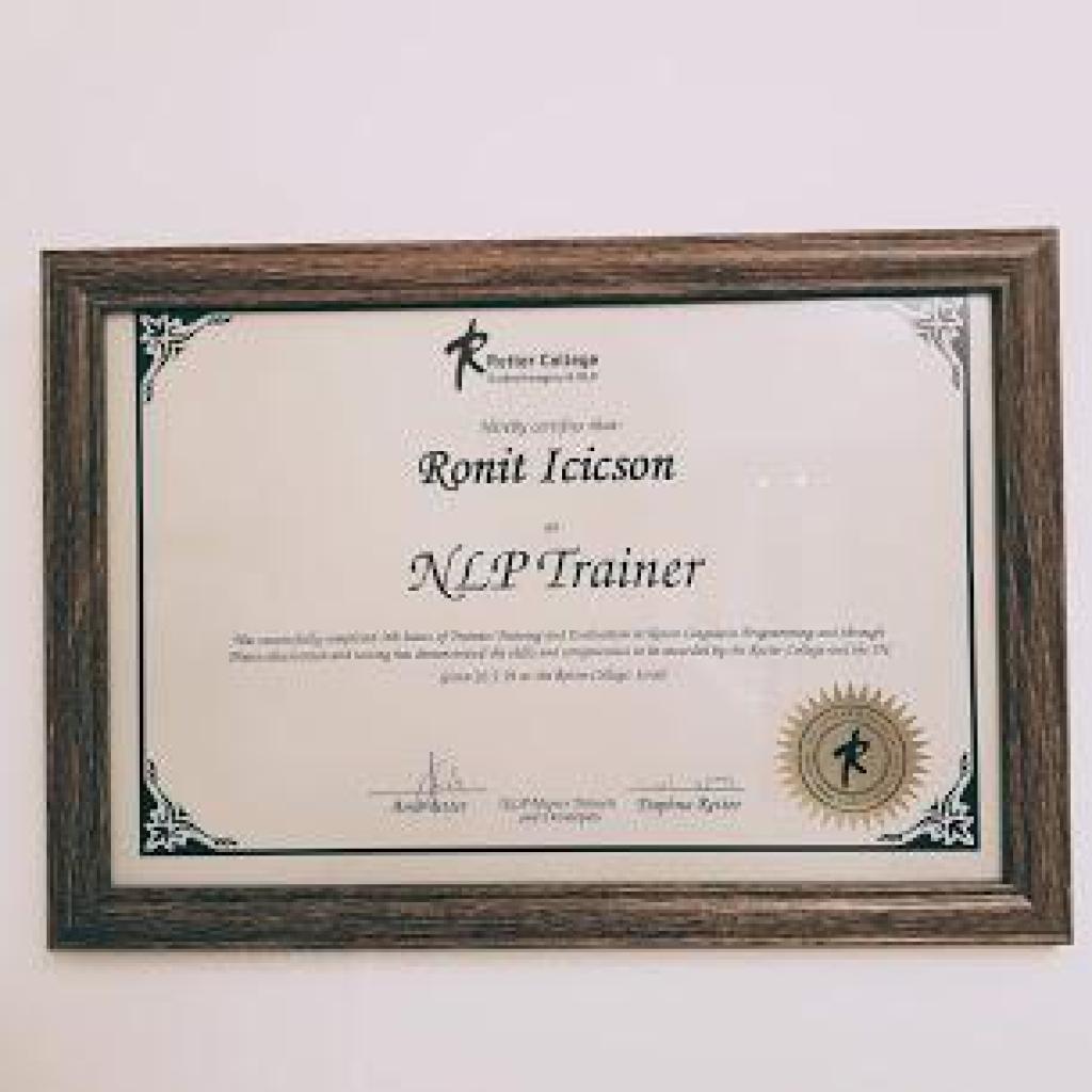 רוני איציקסון NLP רוני איציקסון NLP