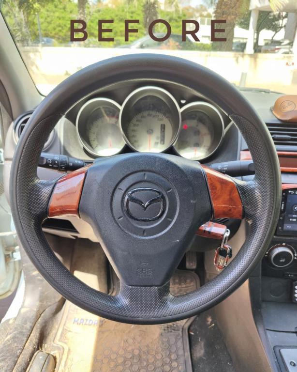 כיסוי להגה בתפירה אישית כיסוי להגה בתפירה אישית