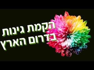 הקמת גינות הדרום