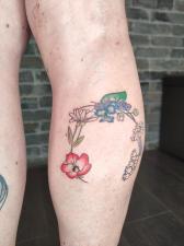 daggers&violets tattoo