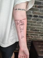 daggers&violets tattoo