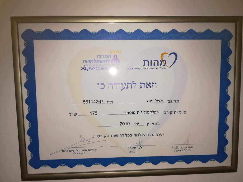 זיוה אשל רפלקסולוגית זיוה אשל רפלקסולוגית