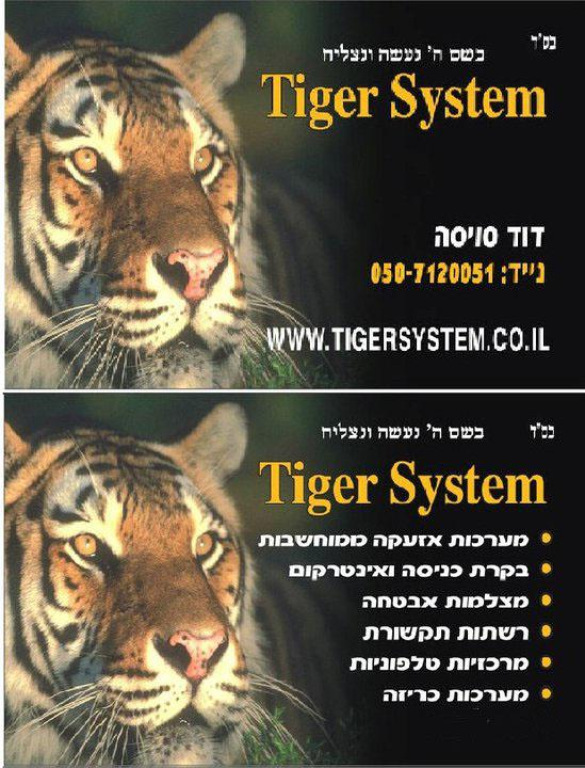 טייגר סיסטם Tiger System טייגר סיסטם Tiger System