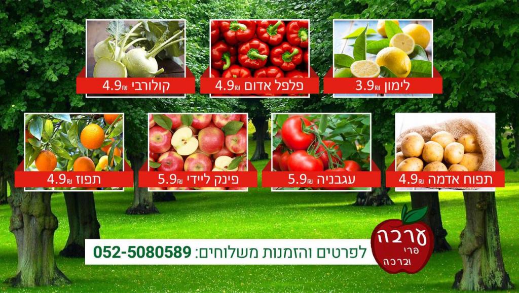 ערבה פרי וברכה ערבה פרי וברכה