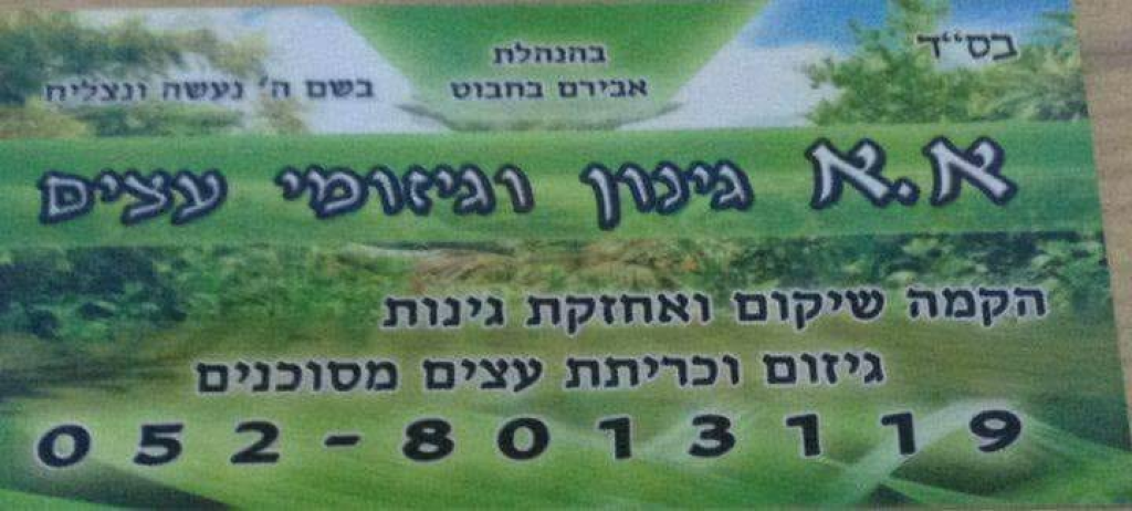 א.א גיזום עצים וגינון א.א גיזום עצים וגינון